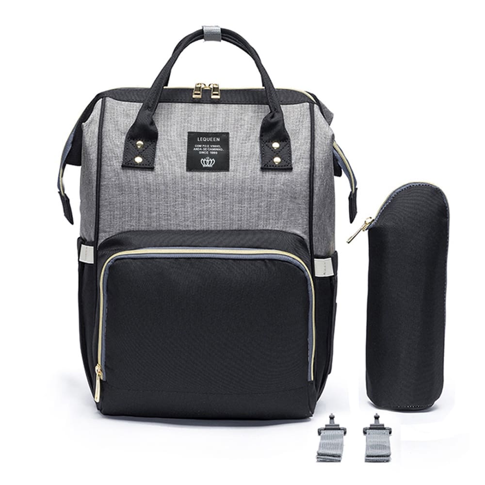 Mochila Bolsa Maternidade Lequeen Original Porta Mamadeira Menina Menino